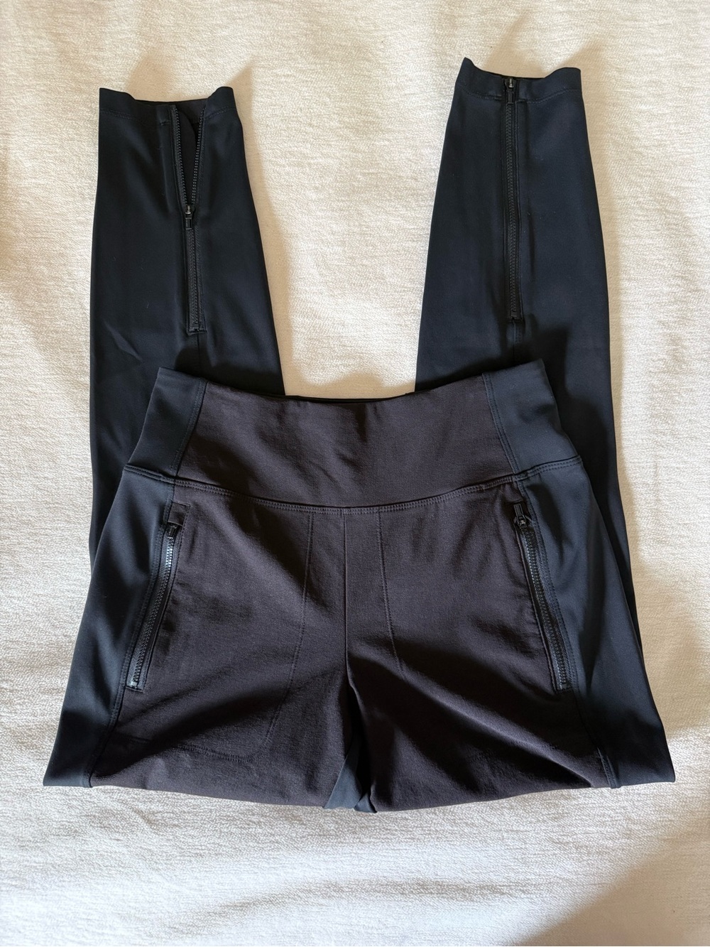 Athleta Black Active Zip-Pocket Tights